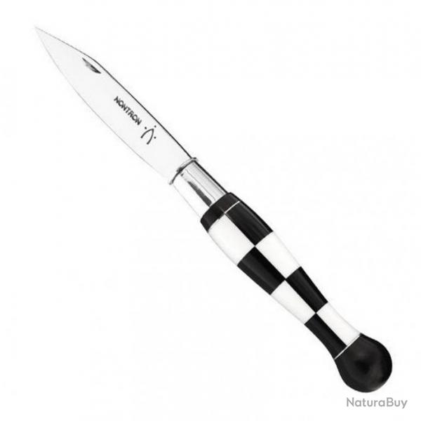 Couteau Nontron n 25 damier bne/corian blanc et noir [Nontron]