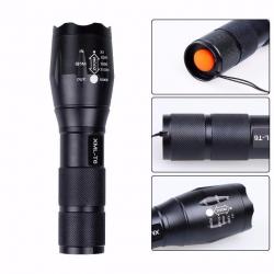 Petite Lampe Cree T6 LED Ultra Fire ZOOM 4 Modes High/Low/Strobe/Sos + Batterie 18650 NEUF