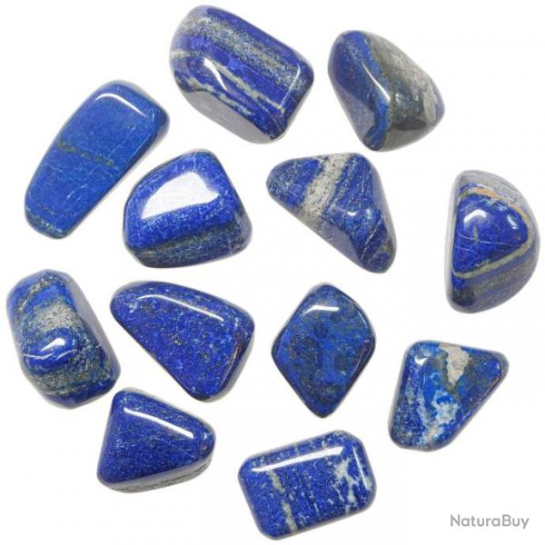 Pierres roules lapis lazuli - 3  4 cm - Lot de 2