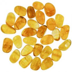 Pierres roulées fluorite jaune - 2.5 à 3 cm - Lot de 2