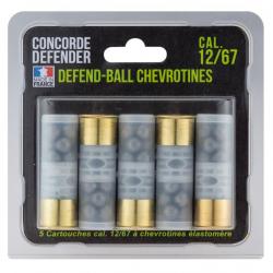 ( 5 cartouches Defend-Ball cal. 12/67 - Chevrotines)5 cartouches Defend-Ball cal. 12/67 chevrotines 