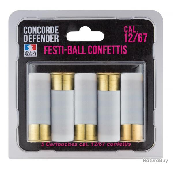 ( 5 cartouches Festi-Ball cal. 12/67 confettis)5 cartouches Festi-Ball cal. 12/67 confettis