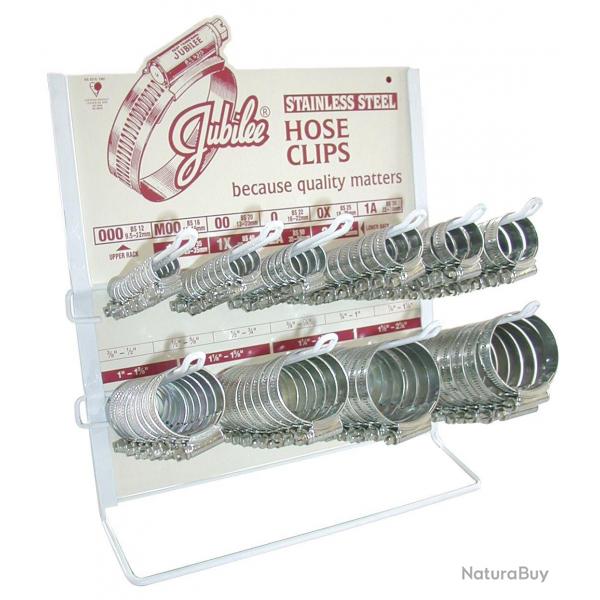 Colliers de serrage inoxydables 100pcs Jubilee JUCD100RVS