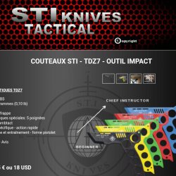 Couteau de self défense TDZ7 sti knives