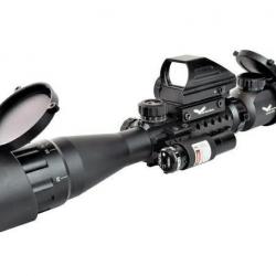 Lunette 3-9x40 Illuminee w/ Combo Red Dot & Laser (JS)