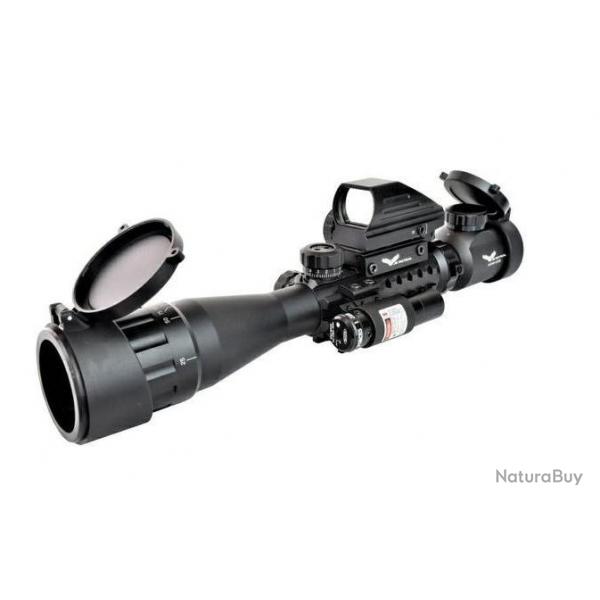 Lunette 3-9x40 Illuminee w/ Combo Red Dot & Laser (JS)