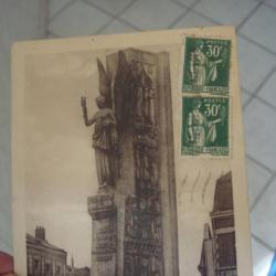 carte postal ancienne Arras 1937