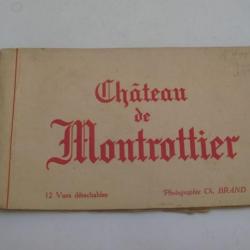 lot de carte en carnet postal ancienne Chateau de Montrottier 1930