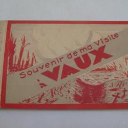 lot de carte en carnet postal ancienne souvenir de Vaux 1914-1918