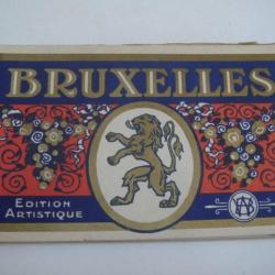 lot de carte en carnet postal ancienne Bruxelles