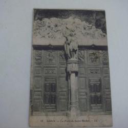 carte postal ancienne Dijon la porte de saint michel