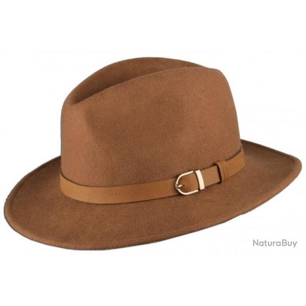 Chapeau chasse camel SOMLYS-59