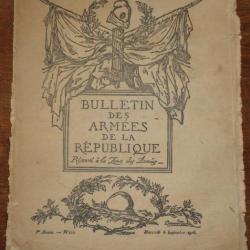 bulletin des armées de la république du 6 septembre 1916