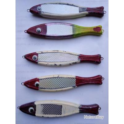 LOT DE 5 JIGS DE PECHE