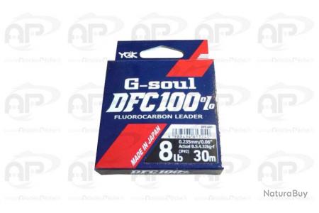 Fluorocarbon Ygk G-Soul Dfc 100% 30m 25lb 0,43mm - Bas de lignes