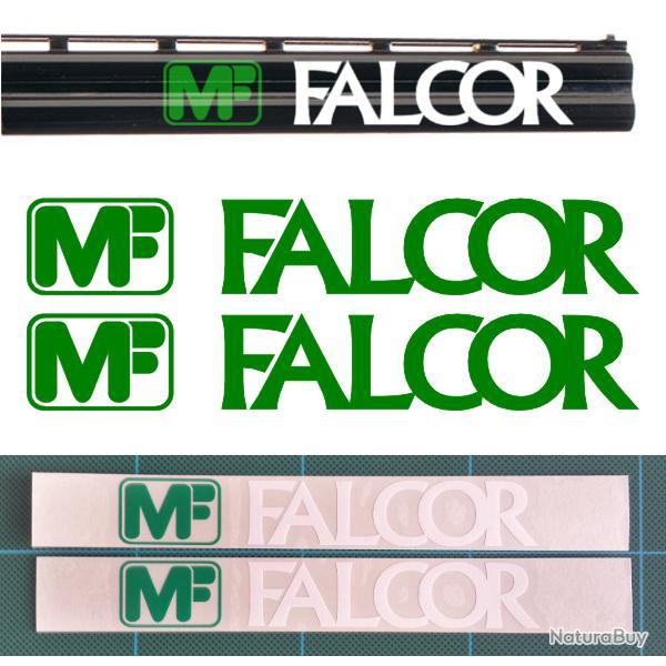 2x MF FALCOR, MANUFRANCE FALCOR Vinyle Autocollant pour canon. 11 couleurs et 3 tailles au choix