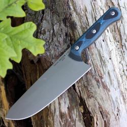 Couteau Tops Dicer 8 Dicer Chefs Lame Acier CPM-S35VN Manche Micarta/G-10 Etui Kydex USA TPDCR801