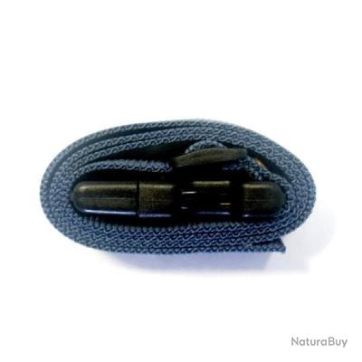 Sangle Nylon 25mm X 5m + 20 Boucles - Pour Sac à Dos, Valise, Colliers - Noire