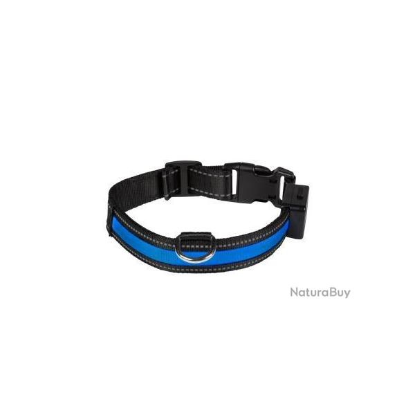 EYENIMAL Light Collar USB Rechargeable Bleu M