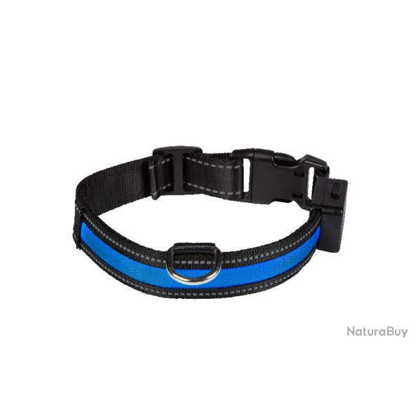 EYENIMAL Light Collar USB Rechargeable Bleu S
