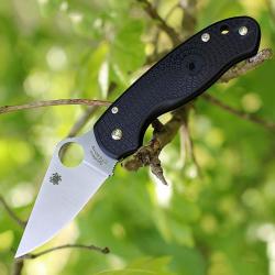 Couteau Spyderco Para 3 Lame Acier CTS BD1N Manche FRN Compression Lock Made USA SC223PBK