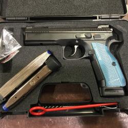 Pistolet CZ SHADOW 2 bleu Calibre 9x19