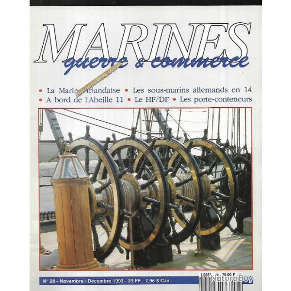 marines guerre et commerce n 28, u-boot en 14, l'abeille 11, marine irlandaise ,  marines ditions.