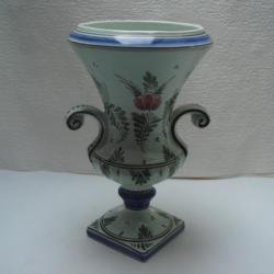 vase ancien porcelaine delfts hauteur 27 cm diametre 17 cm