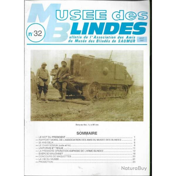 bulletin de l'association des amis du muse des blinds de saumur n 32 , chars,tanks, panzer