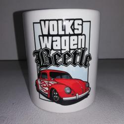 TASSE ceramique MUG COFFEE NOEL VOLKSWAGEN COCCINELLE COX BEETLE 1300 1303 VW