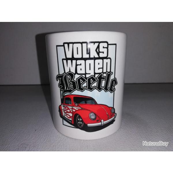 TASSE ceramique MUG COFFEE NOEL VOLKSWAGEN COCCINELLE COX BEETLE 1300 1303 VW