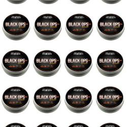 Lot de 20 Boites de 500 plombs Black Ops Sharp à tête pointue cal. 4.5 mm