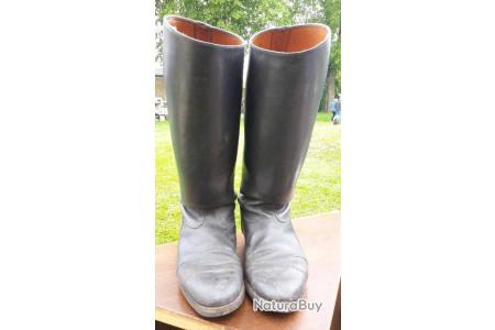 Ancienne paire de républicaine cuir de garde bottes Baisse 6yfb7gYv