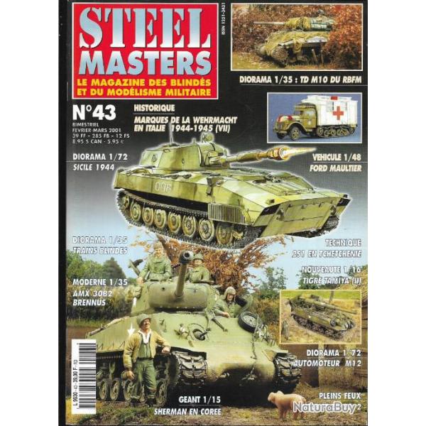 steelmasters 43 , marques de la wehrmacht italie 44-45 7,  ford maultier, tigre, sherman en core,