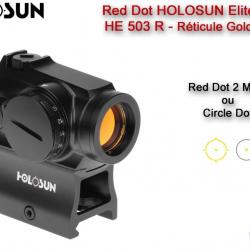 Point Rouge HOLOSUN Elite HE503R-GD - Circle Dot Jaune