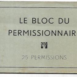 le bloc du permissionnaire 25 permissions , période post ww 2 ou indo-algérie ?