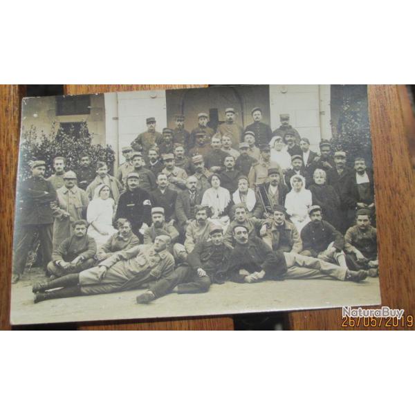 260519 carte photo, (guilleminot paris) casque 15 infirmire tirailleurs sngalais 50/60 soldats