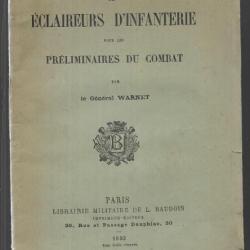 emploi des éclaireurs d'infanterie pour les préléminaires du combat ,général warnet 1893