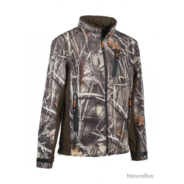 Blouson softshell Percussion GhostCamo Wet