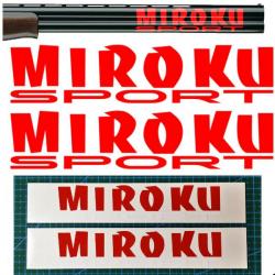 2x MIROKU SPORT Vinyle Autocollant pour canon. 11 couleurs et 3 tailles au choix