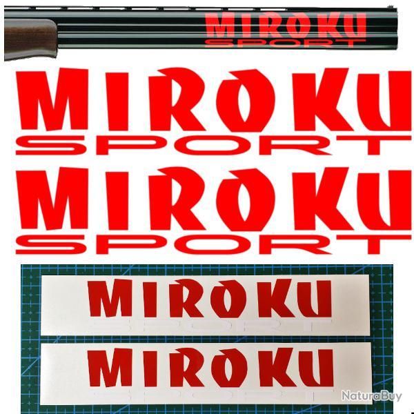 2x MIROKU SPORT Vinyle Autocollant pour canon. 11 couleurs et 3 tailles au choix