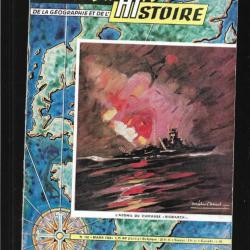géographia magazine de la géographie et de l'histoire 1955-57-1960-1962 , bismarck, pearl harbor,