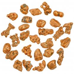 Pépites de cuivre natif - 1 à 2 cm - Lot de 3