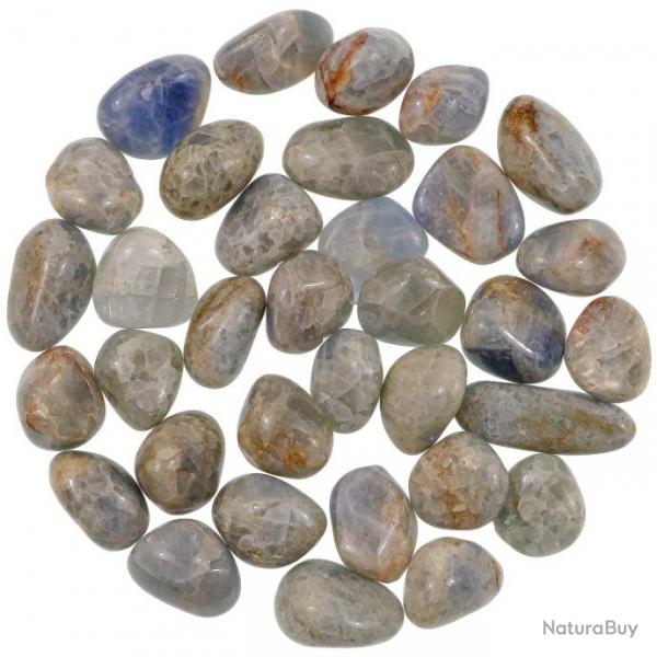 Pierres roules calcite bleue - 2  3 cm - 30 grammes
