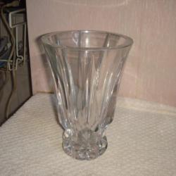 ancien vase en cristal st louis hauteur 18 cm diametre 12 cm signé