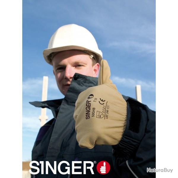 Gant de manutention lgre en cuir Singer Safety 50GHB 8