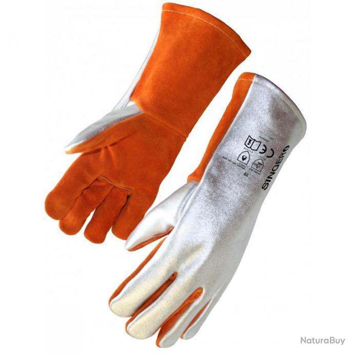 Gants De Soudeur Cuir Haute Température 932°F – Protection BBQ, Four, Jardinage & Soudage