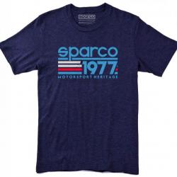 Collection de t shirts Sparco Teamwork 20 designs et coloris au choix 1977 vintage bleu