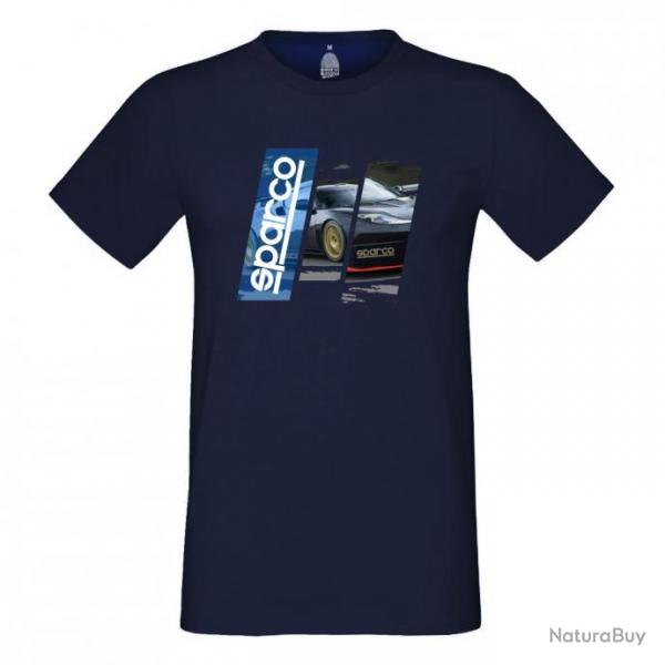 Collection de t shirts Sparco Teamwork 20 designs et coloris au choix Lotus Evora bleu