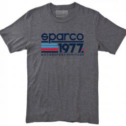 Collection de t-shirts Sparco Teamwork - 20 designs et coloris au choix XL 1977 vintage gris